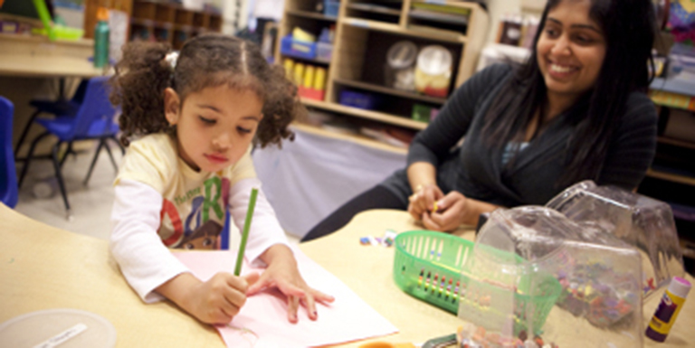 Children play during the Department of Speech and Hearing Preschool Program.